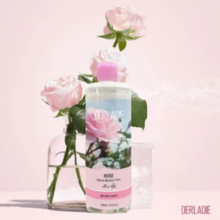 (𝗚𝗼̂́𝗰 𝟱𝟬𝟬𝗸) Nước Hoa Hồng Cấp Ẩm Derladie Rose Natural Moisture Toner 500ml