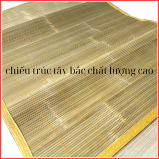 Chiếu trúc tây bắc,chiếu trúc tăm tre nan mộc tự nhiên [Bongdecoshop]