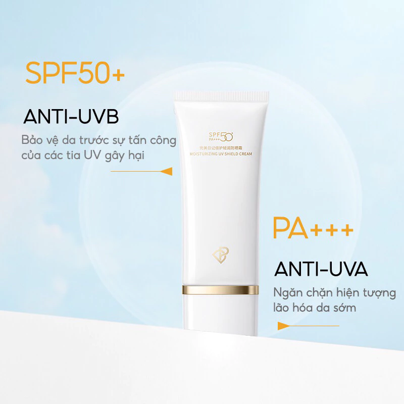 Kem chống nắng dưỡng trắng cấp ẩm cho da PERFECT DIARY SPF50+ bảo vệ khỏi tia UV PA+++