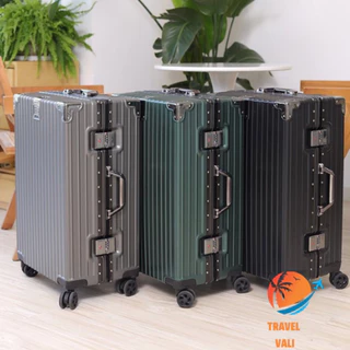 Vali Khung Nhôm Khóa Sập Travelvali B3T size 20/24/26/29 inch, 4 góc kim loại chống va đập