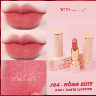 SON THỎI SÁP ROSY SWEETLOVE, SON LÌ LÂU TRÔI, DƯỠNG MỀM MÔI, HỒNG MÔI, HÀNG CHÍNH HÃNG – MÀU HỒNG KUTE