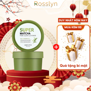 Mặt Nạ Đất Sét Trà Xanh Thu Nhỏ Lỗ Chân Lông Some By Mi Super Matcha Pore Clean Clay Mask 100g Rosslyn