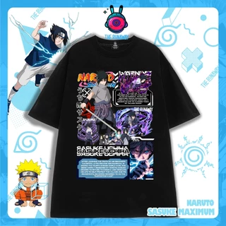 Áo phông Naruto: Sasuke Uchiha Maximum 100% Cotton Nam / Nữ by The Runaway