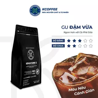 Cà Phê Sạch Nguyên Chất rang Xay Rang Hạt KPhucSinh 3 Thương Hiệu K Coffee