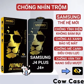 Kính cường lực Samsung J4 Plus, J4+ chống nhìn trộm full màn | Miếng dán bảo vệ màn hình cho ss galaxy Cowcase