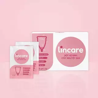 Bột tiệt trùng cốc nguyệt san Lincare chính hãng, lẻ 1 gói