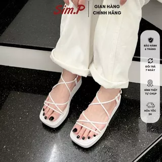 Sandal nữ simpshoes đế bánh mì cao 4cm - Syn