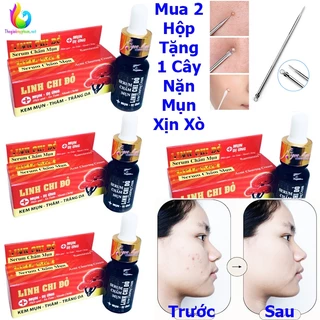 Serum Chấm Mụn Thâm Trắng Da Linh Chi Đỏ 10ml