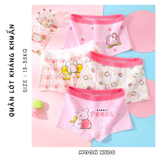 Set 4 quần chip đùi Moon kids chất cotton mềm mát mẫu mới nhất 2024