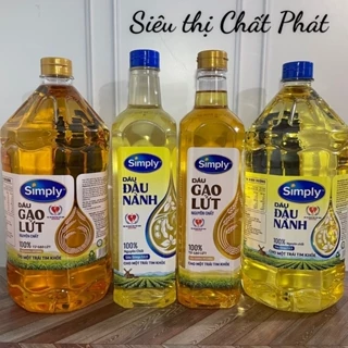 Dầu Simply Đậu Nành / Gạo Lứt 1L / 2L