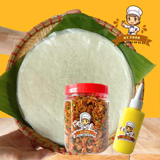 Combo Bánh Tráng Phơi Sương Muối Hành Phi Và Bơ Béo Nhà KTFOOD