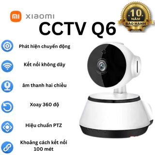 🔥Xiaomi Q6🔥 Camera CCTV HD 1080P Wifi Camera An Ninh CCTV HD 1080P Wifi Không Dây, Chống Thấm Nước, Hỗ Trợ Tầm Nhìn Ba