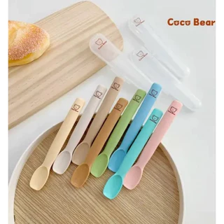 Thìa ăn dặm Coco Bear siêu mềm cho bé từ 5m+ Thìa Cocobear