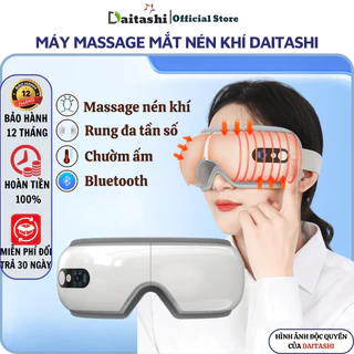 Máy massage mắt DAITASHI GB4706 cao cấp mát xa nén khí chườm ấm, rung, bluetooth nghe nhạc