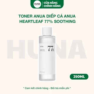Toner Anua diếp cá làm dịu, dưỡng da Anua Heartleaf 77% Soothing Toner nước hoa hồng giảm mụn 250ml