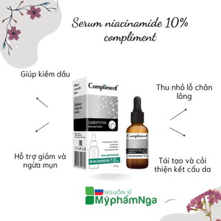 Serum Niacinamide 10% Compliment kiềm dầu, mờ thâm, se khít chân lông