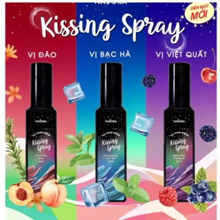 Xịt Thơm Miệng Kissing Spray Nasora 20ml Hương Trái Cây Ngọt Ngào Thơm Mát