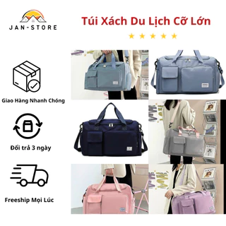 Túi Du Lịch Chống Nước Cỡ Lớn ,Túi Xách Đựng Đồ Nhiều Ngăn, Gấp Gọn, Chất Liệu Vải Dù Bền Đẹp Nhiều Màu Sắc,Gài Vali