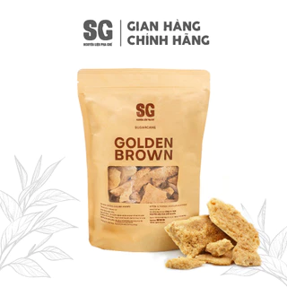 Đường Đá Golden Brown Topping Đường giúp ly cà phê, trà sữa ngọt thanh thơm hơn | Túi 500g | Nguyên Liệu Pha Chế SG