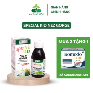 Siro ho Special Kid Nez Gorge giúp ngăn ngừa viêm họng phế quản tăng đề kháng chai 125ml