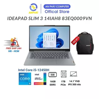 Laptop Lenovo IdeaPad Slim 3 14IAH8 83EQ0009VN (Core i5-12450H | 16GB | 1 TB | 14 inch FHD)