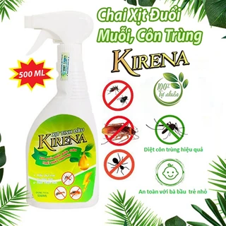 Chai Xịt Đuổi Muỗi, Côn Trùng Thảo Mộc KIRENA 350ml Thân Thiện Người Dùng - Xua Đuổi Muỗi, Gián, Côn Trùng