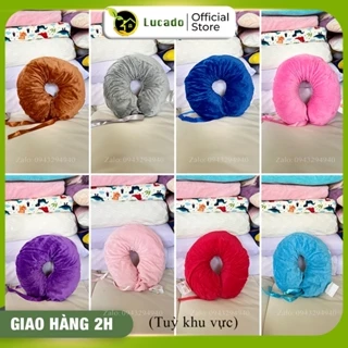 Gối Chữ U Gối Kê Cổ Cao Su Non Cao Cấp Vạn Thành Độ Dày 8 Cm Đàn Hồi Cao