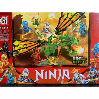 Lắp Ráp Ninjago Minifigures Cuộc Chiến Của Rồng R6201 Combo 8 Minifigures Ninjago