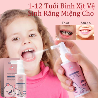 1-12 Tuổi Bình Xịt Vệ Sinh Răng Miệng Cho Bé Từ xịt răng midkid An Toàn Nuốt Được giảm hôi miệng,an toàn làm sạch răng