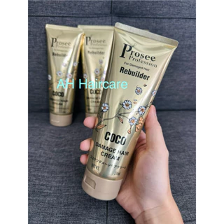 Xả khô siêu dưỡng tóc Prosee Coco Damaged Hair Rebuilder Cream 230ml mẫu mới