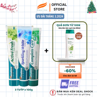 Combo 3 kem đáng răng Himalaya bảo vệ nướu chăm sóc răng chắc khỏe trắng sáng 100g/sản phẩm