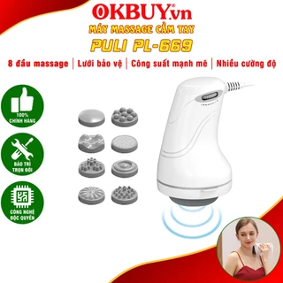 [HÀNG MỚI] Máy massage bụng giảm béo cầm tay Puli PL-669 - 8 đầu | OKbuy