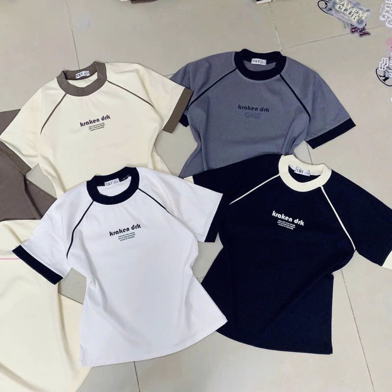 Áo phông unisex form rộng tay lỡ chất cotton