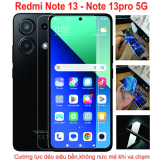 Cường lực dẻo dành cho Xiaomi Redmi Note 13 / Note 13pro 5G, Bảo vệ màng hình chống va đập trầy xước toàn diện