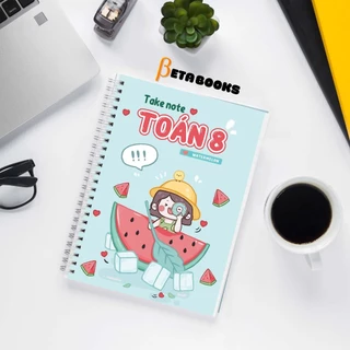 Sổ Takenote Tổng Hợp Kiến Thức Nắm Gọn Nội Dung Toán 8 Trang Trí Sticker Ghi Sẵn Công Thức Và Bài Giải Mẫu