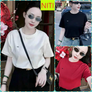 [ATUN1368] ÁO THUN BABYTEE NỮ CỔ TRÒN NGẮN TAY IN 2 CHỮ B MÀU TRẮNG ĐEN ĐỎ MỀM MỊN DÀY DẶN THOÁNG KHÍ