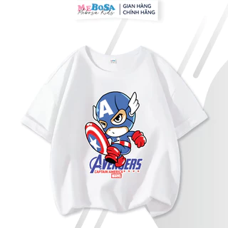 Áo thun bé trai Captain Avengers MEBOSA - Hàng chính hãng vải cotton cao cấp 10-32kg US/UK MEBOSA140