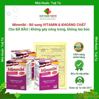 MIMMIBI -  Vitamin tổng hợp cho BÀ BẦU | Hàng nhập khẩu Mỹ, hộp 30 viên