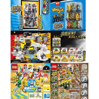 Skibidi toilet - NinjaGo - Tam Quốc - Đoremon - Bộ Đội - Bộ Đồ Chơi Mô Hình Lắp Ráp Tặng Kèm Hộp Nhựa - Mica Trưng Bày