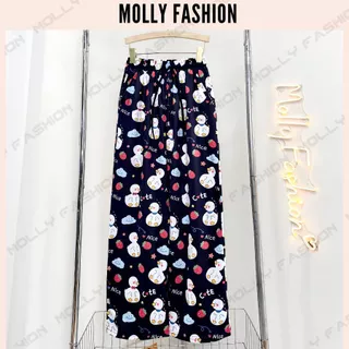 QUẦN DÀI GÀ CUTE Unisex DƯỚI 62kg ❤️ Quần dài thun lạnh hoạt hình mặc nhà nam nữ form rộng Freesize Molly Fashion