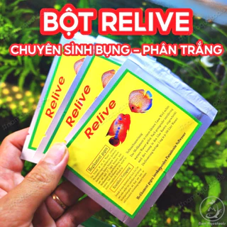 Bột Relive | Chuyên Đường Ruột Sình Bụng Phân Trắng Cho Cá Cảnh, Cá Thuỷ Sinh