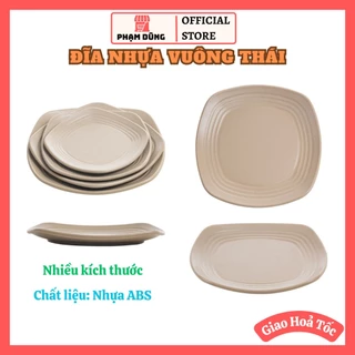 Đĩa vuông Thái nhiều kích thước , dĩa vuông thái Việt Nhật sử dụng nhà hàng , khách sạn , đồ dùng quán ăn cao cấp