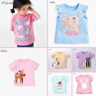 BST áo thun hè cotton Little Maven, Malwee ngựa Pony cho bé gái 2-8 tuổi  - TILANI Official Store