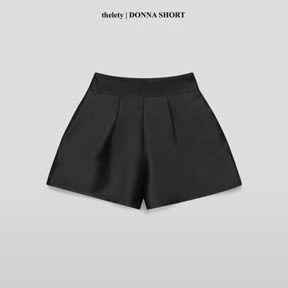 Quần Short Tafta Bản Lưng To Ống Rộng Xoè Phồng DONNA SHORT | 𝐭𝐡𝐞𝐥𝐞𝐭𝐲