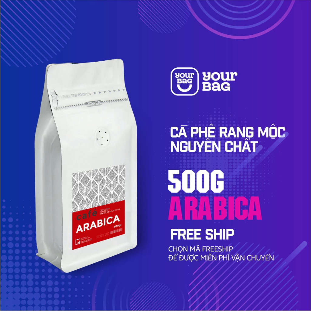 Cà Phê Arabica Cầu Đất Loại 1 (500gr). Nguyên chất Rang Mộc. 03 lựa chọn Pha Phin - Pha Máy- Nguyên Hạt