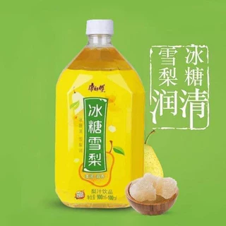 Nước Lê Đài Loan Trưng Đường Phèn, Nước Ép Lê, Nước Ép Hoa Quả Kangshifu Chai 1000ml- Ăn Vặt Nội Địa Trung