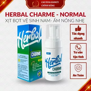 Dung Dịch Vệ Sinh Nam - GIANG'S HERBAL CHARME (NORMAL) 100ML Hương Nam Tính Khử Mùi Làm Sạch Sâu