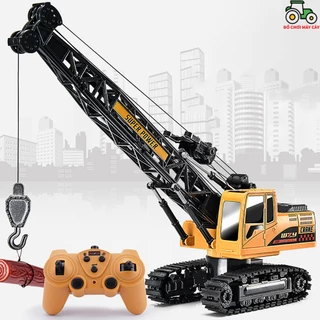 Xe cần cẩu_Bánh xích - Điều khiển từ xa (RC); có đèn và nhạc; xe công trình; MCT12