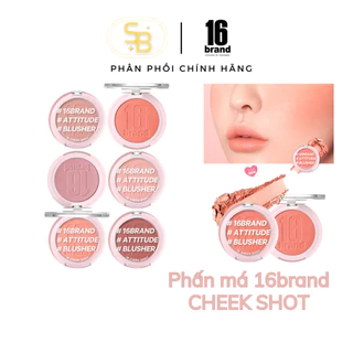 Phấn Má Hồng Dạng Nén 16Brand Cheek Shot 6g