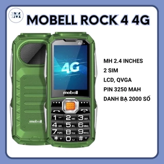 Điện thoại Mobell Rock 4 4G - Full hộp ( Hàng chính hãng + Bảo hành 12 tháng)